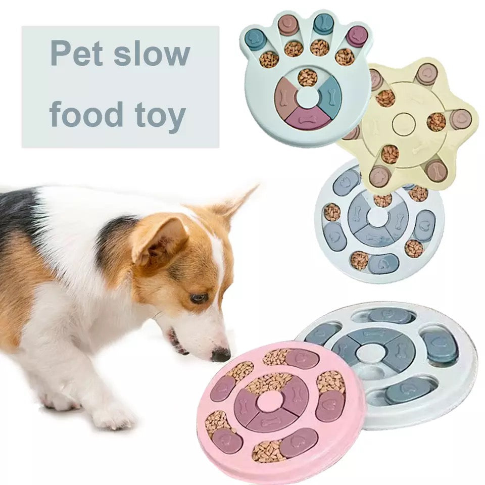 Aurum Paws IQ Puzzle Slow Feeder Bowl for Dogs and Cats