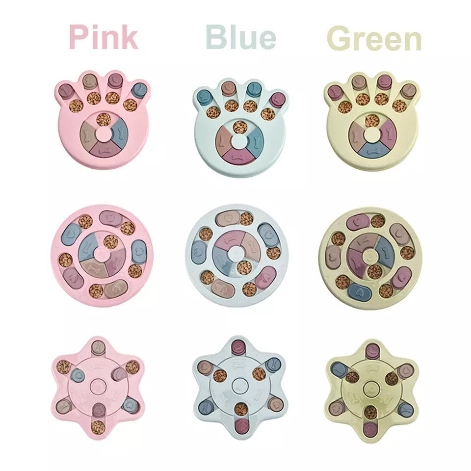 Aurum Paws IQ Puzzle Slow Feeder Bowl for Dogs and Cats